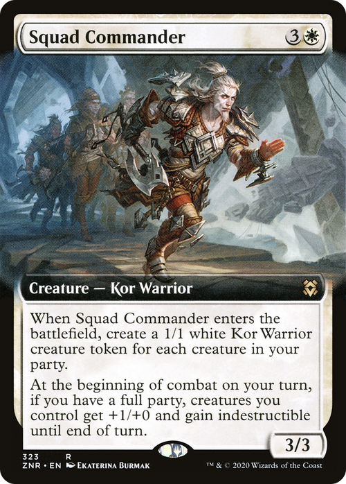 Squad Commander (Extended Art) (ZNR-323) - Zendikar Rising: (Extended Art)