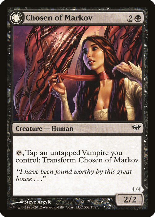 Chosen of Markov (DKA-055) - Dark Ascension: (Double Faced Transform) Foil