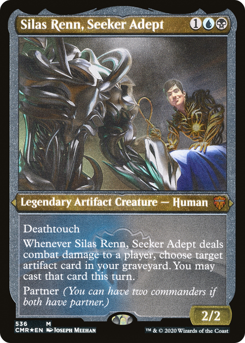 Silas Renn, Seeker Adept (Foil Etched) (CMR-536) - Commander Legends Etched Foil