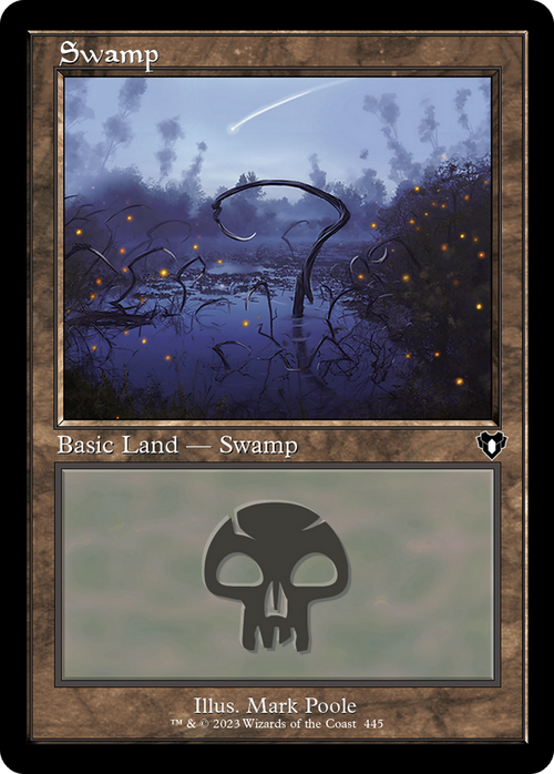 Swamp (445) (Retro Frame) (CMM-445) - Commander Masters