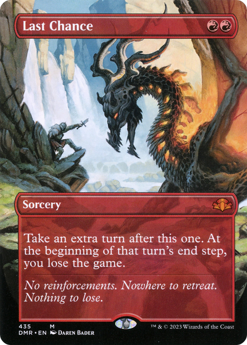 Last Chance (Borderless) (DMR-435) - Dominaria Remastered Foil