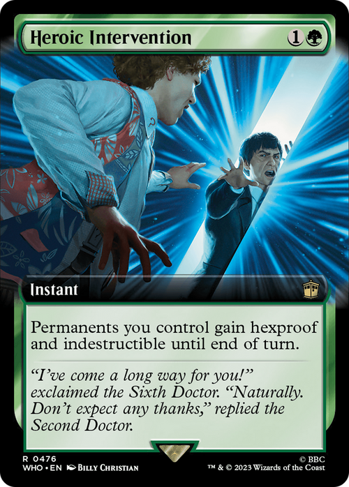 Heroic Intervention (Extended Art) (WHO-476) - Doctor Who: (Extended Art) Foil