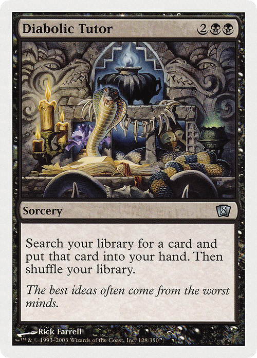 Diabolic Tutor (8ED-128) - 8th Edition Foil