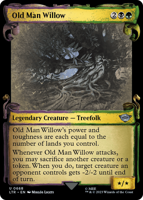 Old Man Willow (Showcase Scrolls) (LTR-668) - The Lord of the Rings: Tales of Middle-earth: (Showcase) Foil