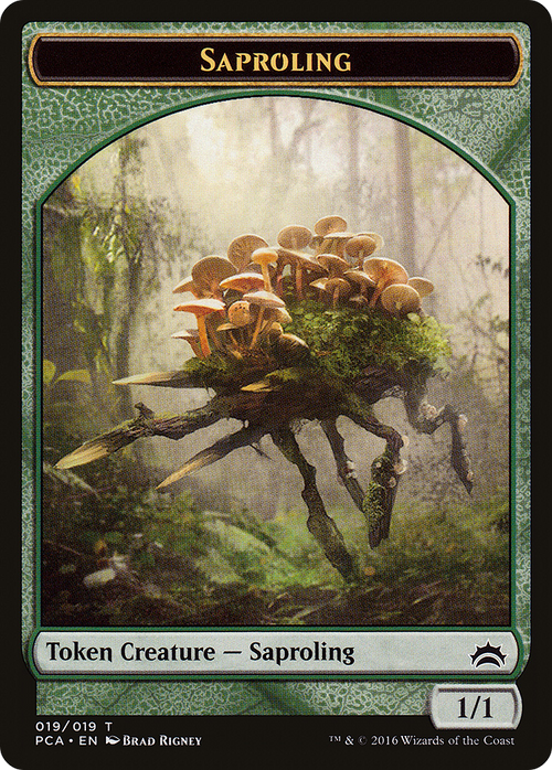 Saproling // Goblin Double-sided Token (PCA-019) - Planechase Anthology Tokens