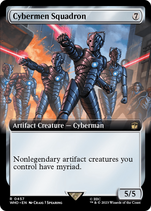 Cybermen Squadron (Extended Art) (WHO-457) - Doctor Who: (Extended Art) Foil