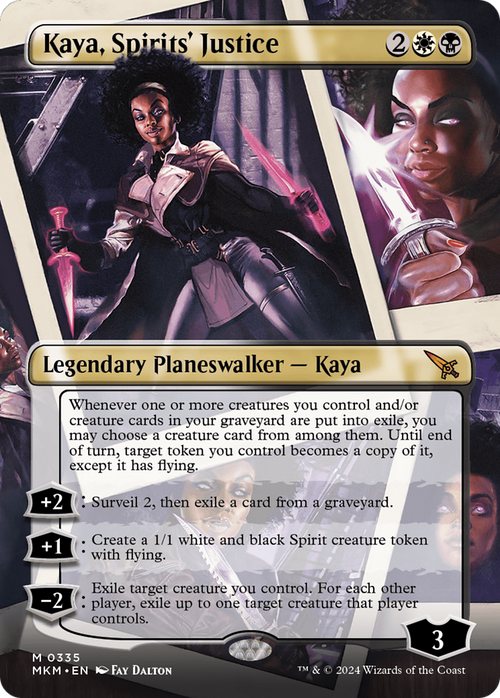 Kaya, Spirits' Justice (Borderless) (MKM-335) - Murders at Karlov Manor Foil