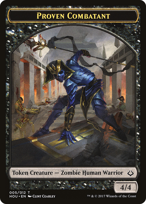 Proven Combatant (HOU-005) - Hour of Devastation Tokens