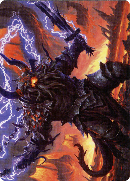 Kardur, Doomscourge // Kardur, Doomscourge (ASKHM-057) - Art Series: Kaldheim (Borderless) Foil