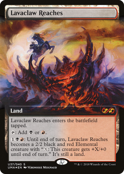 Lavaclaw Reaches (UMA:BT-U37) - Ultimate Box Topper: (Extended Art) Foil