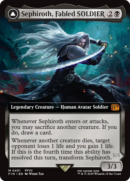 Sephiroth, Fabled SOLDIER (Extended Art) (FIN-451) - FINAL FANTASY: (Extended Art)