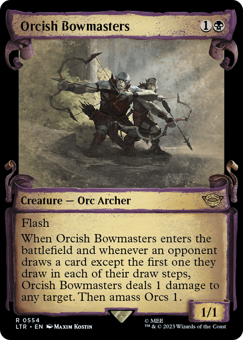 Orcish Bowmasters (Showcase Scrolls) (LTR-554) - The Lord of the Rings: Tales of Middle-earth: (Showcase)