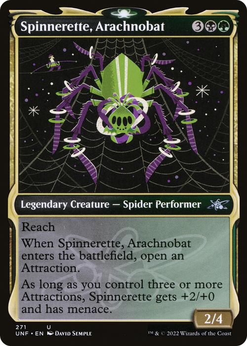 Spinnerette, Arachnobat (Showcase) (UNF-271) - Unfinity: (Showcase) Foil