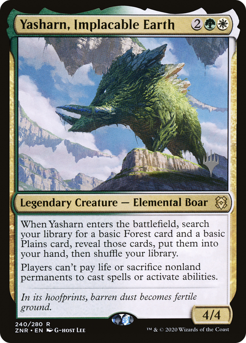 Yasharn, Implacable Earth (PPZNR-240P) - Zendikar Rising Promos Foil