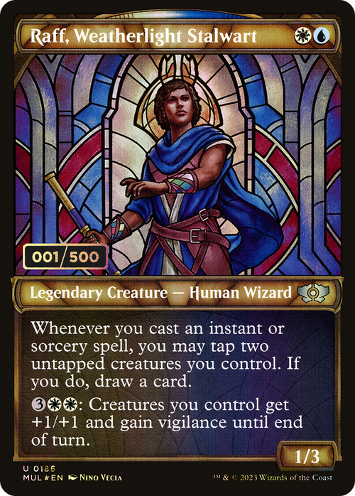 Raff, Weatherlight Stalwart (Serial Numbered) (MUL-186) - Multiverse Legends: (Showcase) Foil