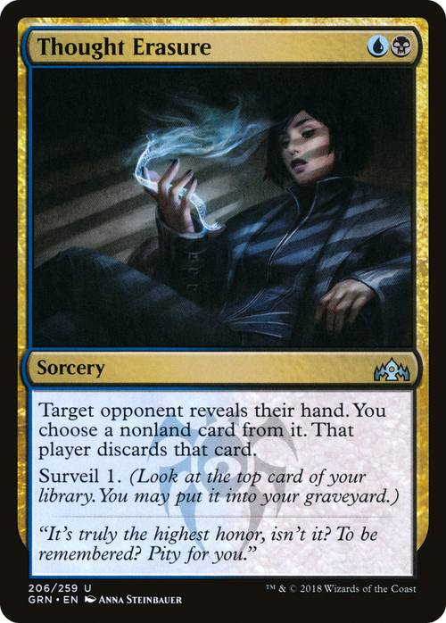 Thought Erasure (GRN-206) - Guilds of Ravnica