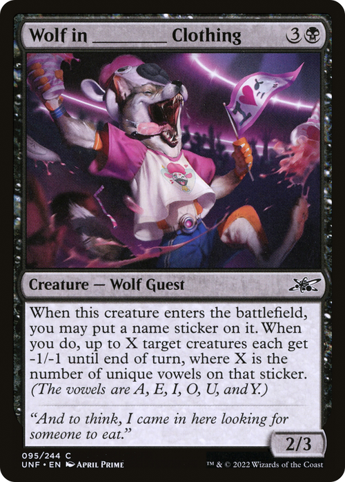 Wolf in _______ Clothing (UNF-095) - Unfinity Foil