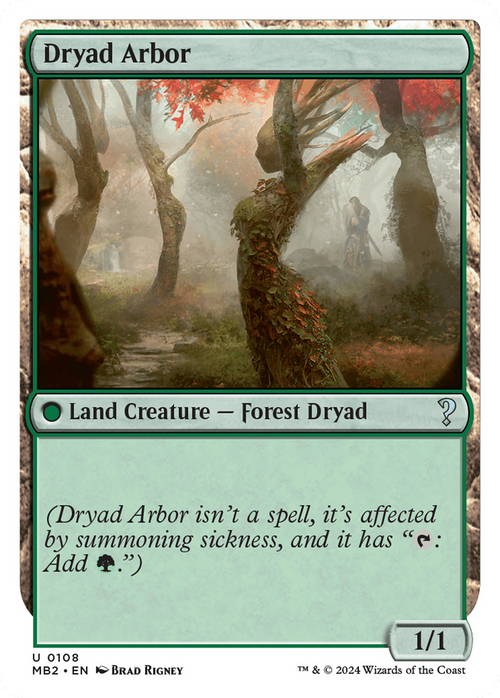 Dryad Arbor (White Border) (MB2-108) - Mystery Booster 2
