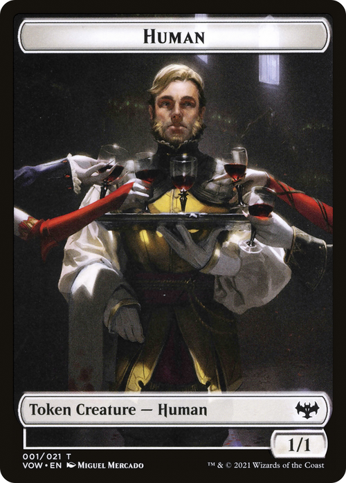 Human (TVOW-001) - Innistrad: Crimson Vow Tokens Foil