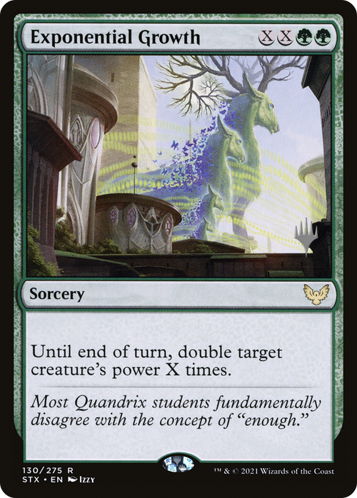 Exponential Growth (PPSTX-130P) - Strixhaven: School of Mages Promos Foil