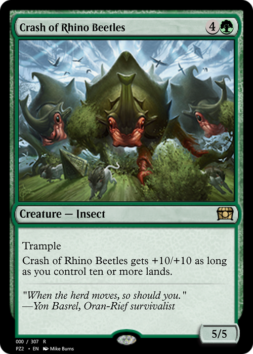 Crash of Rhino Beetles (PZ2-70693) - Treasure Chest Foil