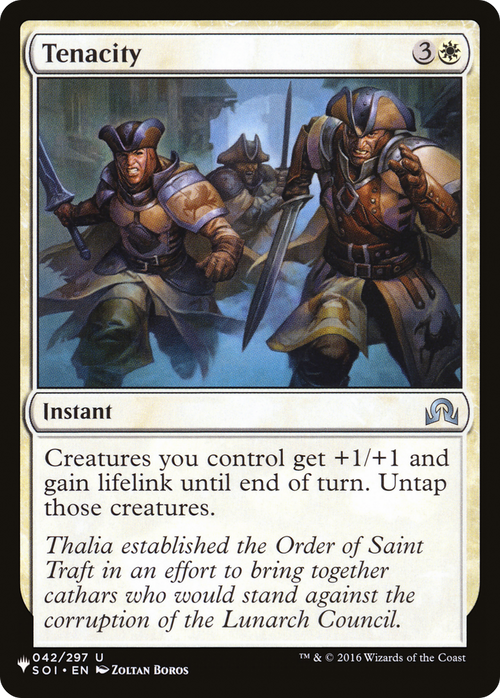 Tenacity (LIST-SOI-42) - The List