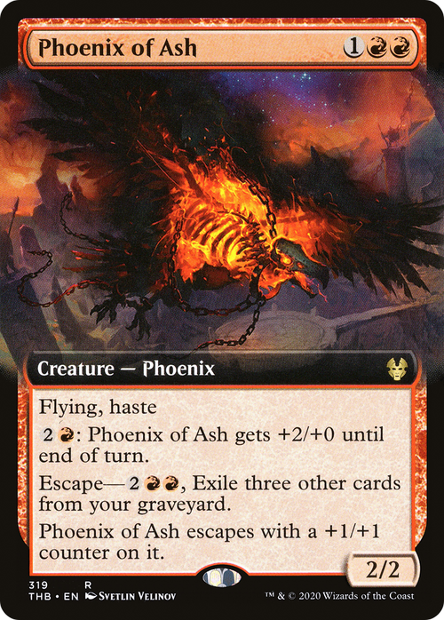 Phoenix of Ash (Extended Art) (THB-319) - Theros Beyond Death: (Extended Art)