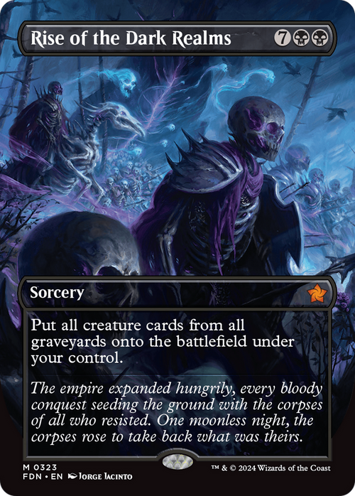 Rise of the Dark Realms (Borderless) (FDN-323) - Foundations