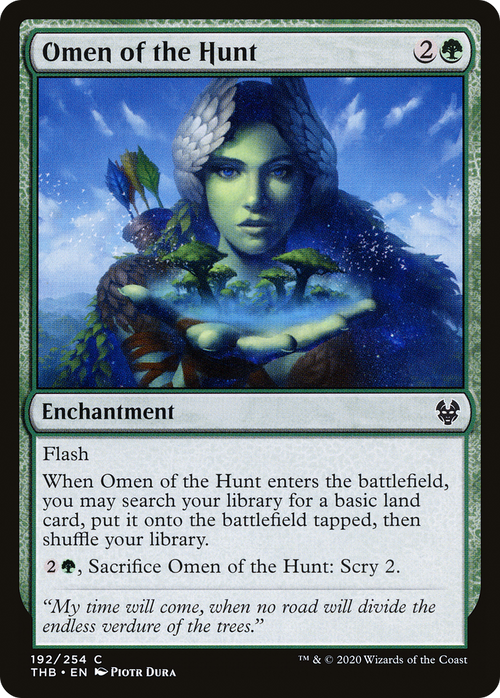 Omen of the Hunt (THB-192) - Theros Beyond Death Foil