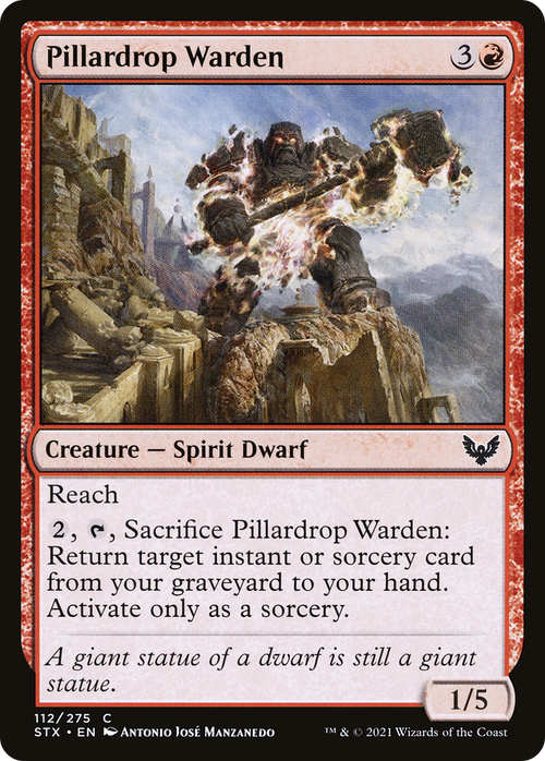 Pillardrop Warden (STX-112) - Strixhaven: School of Mages Foil