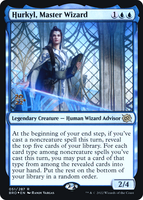 Hurkyl, Master Wizard (PRE-051) - The Brothers' War Promos Foil
