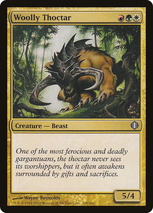 Woolly Thoctar (ALA-209) - Shards of Alara Foil