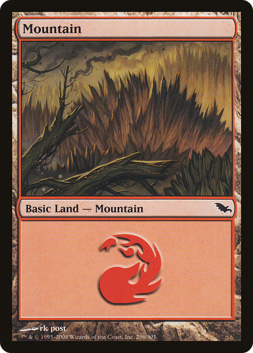 Mountain (296) (SHM-296) - Shadowmoor Foil
