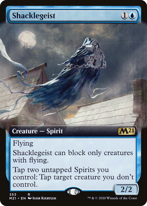 Shacklegeist (Extended Art) (M21-353) - Core Set 2021: (Extended Art)