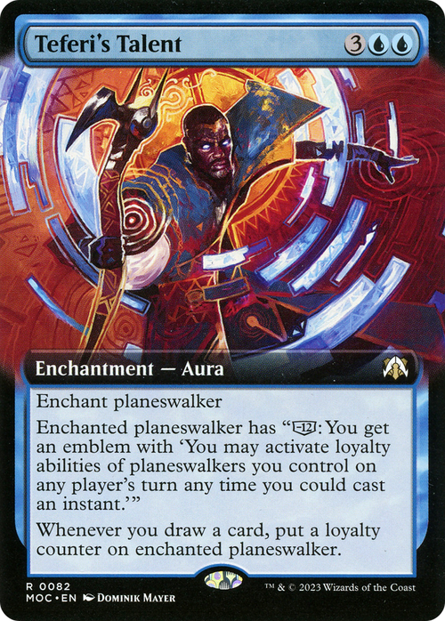 Teferi's Talent (Extended Art) (MOC-082) - March of the Machine Commander: (Extended Art)