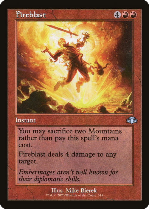 Fireblast (Retro Frame) (DMR-319) - Dominaria Remastered