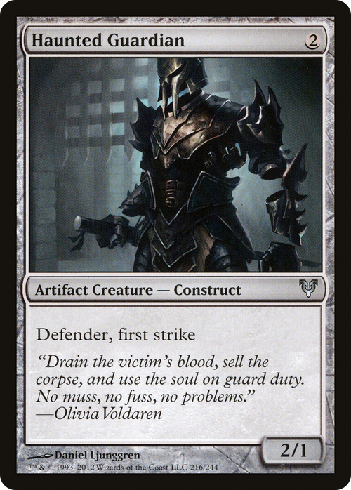 Haunted Guardian (AVR-216) - Avacyn Restored Foil