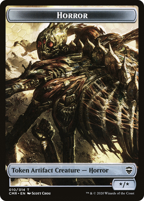 Horror Token (CMR-010) - Commander Legends Tokens Foil