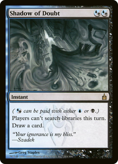 Shadow of Doubt (RAV-253) - Ravnica: City of Guilds Foil