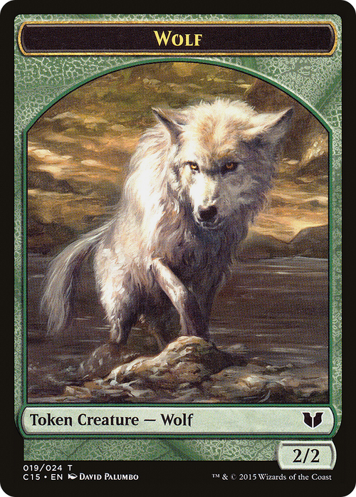 Wolf // Zombie Double-Sided Token (C15-019) - Commander 2015 Tokens