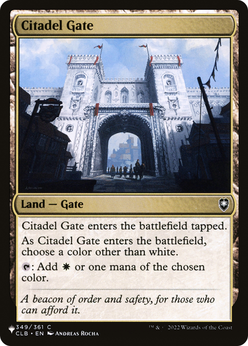 Citadel Gate (LIST-CLB-349) - The List