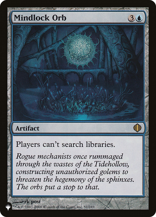 Mindlock Orb (LIST-ALA-51) - The List