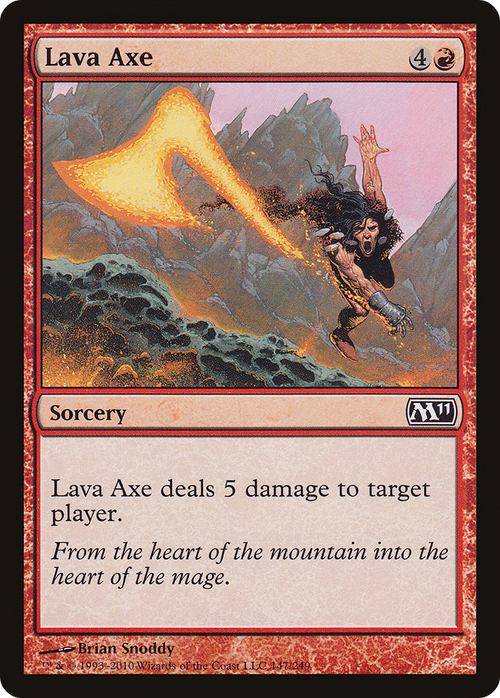 Lava Axe (M11-147) - Magic 2011 Foil