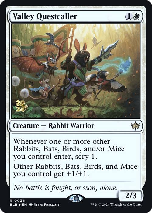 Valley Questcaller (PRE-036) - Bloomburrow Promos Foil