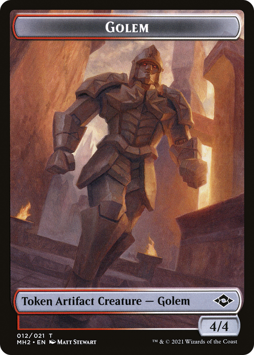 Golem (TMH2-012) - Modern Horizons 2 Tokens Foil