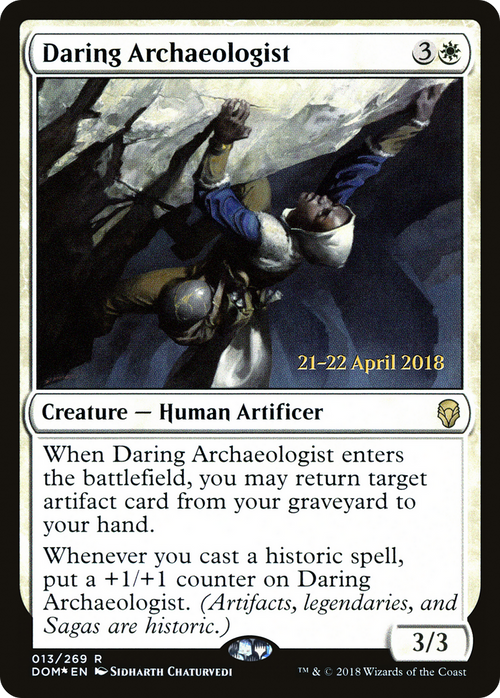 Daring Archaeologist (PRE-13S) - Dominaria Promos Foil