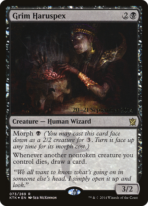 Grim Haruspex (PRE-73S) - Khans of Tarkir Promos Foil