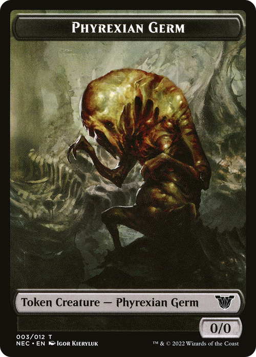 Phyrexian Germ (TNEC-003) - Neon Dynasty Commander Tokens Foil