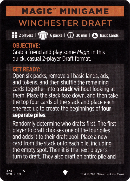 Winchester Draft // Winchester Draft (cont'd) (MSTX-004) - Strixhaven: School of Mages Minigames Foil