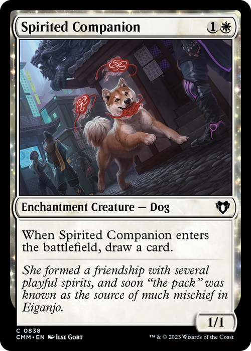 Spirited Companion (CMM-838) - Commander Masters: (enchantment)